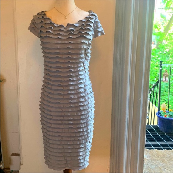 Banana Republic Stretch Ruffle Tiered Bodycon Dress - Picture 2 of 9